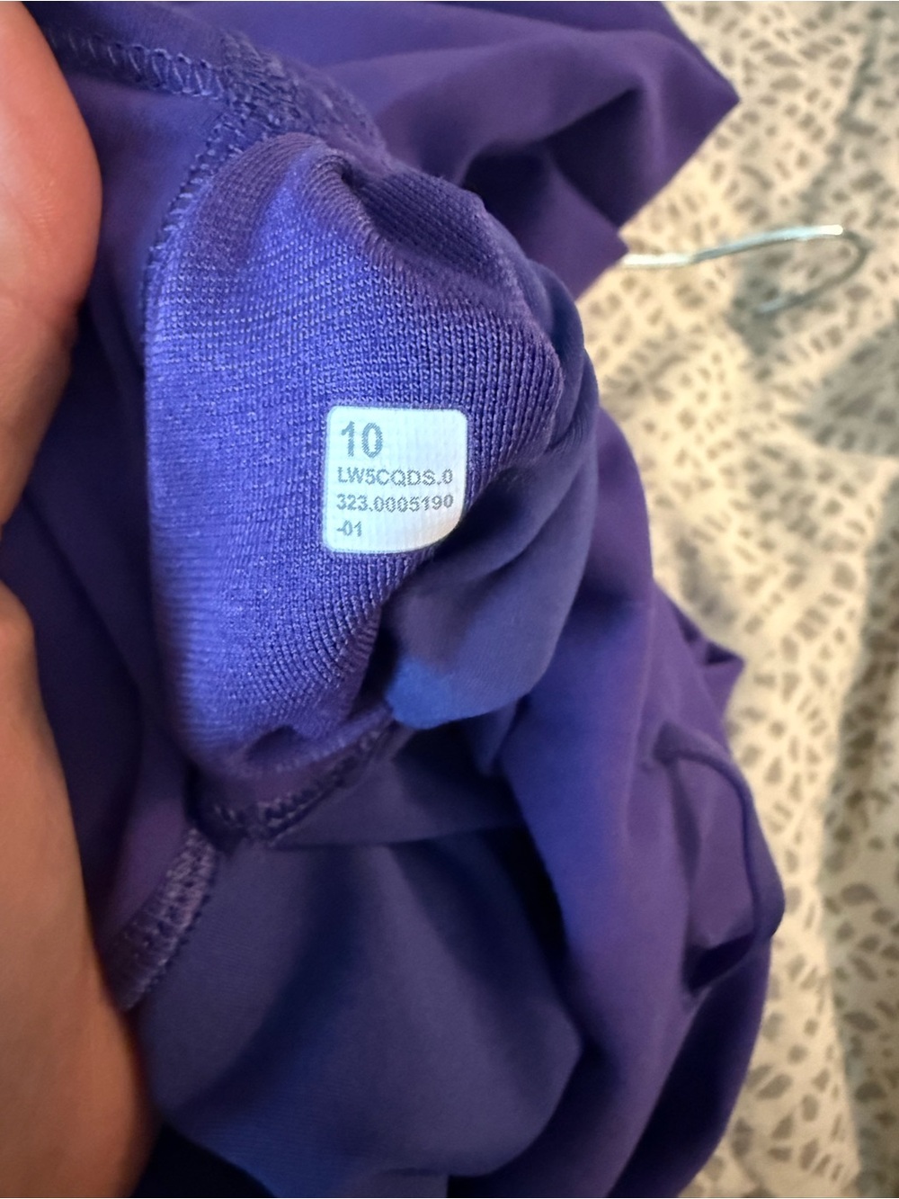 Lululemon Athletica Wunder Under 25” leggings in petrol purple, size 10 - Picture 7 of 7